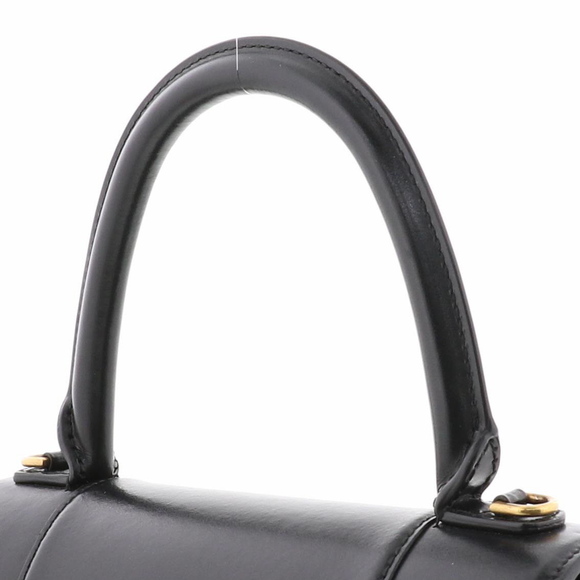 BALENCIAGA Hourglass Shoulder Bag Black Leather - Picture 3 of 6